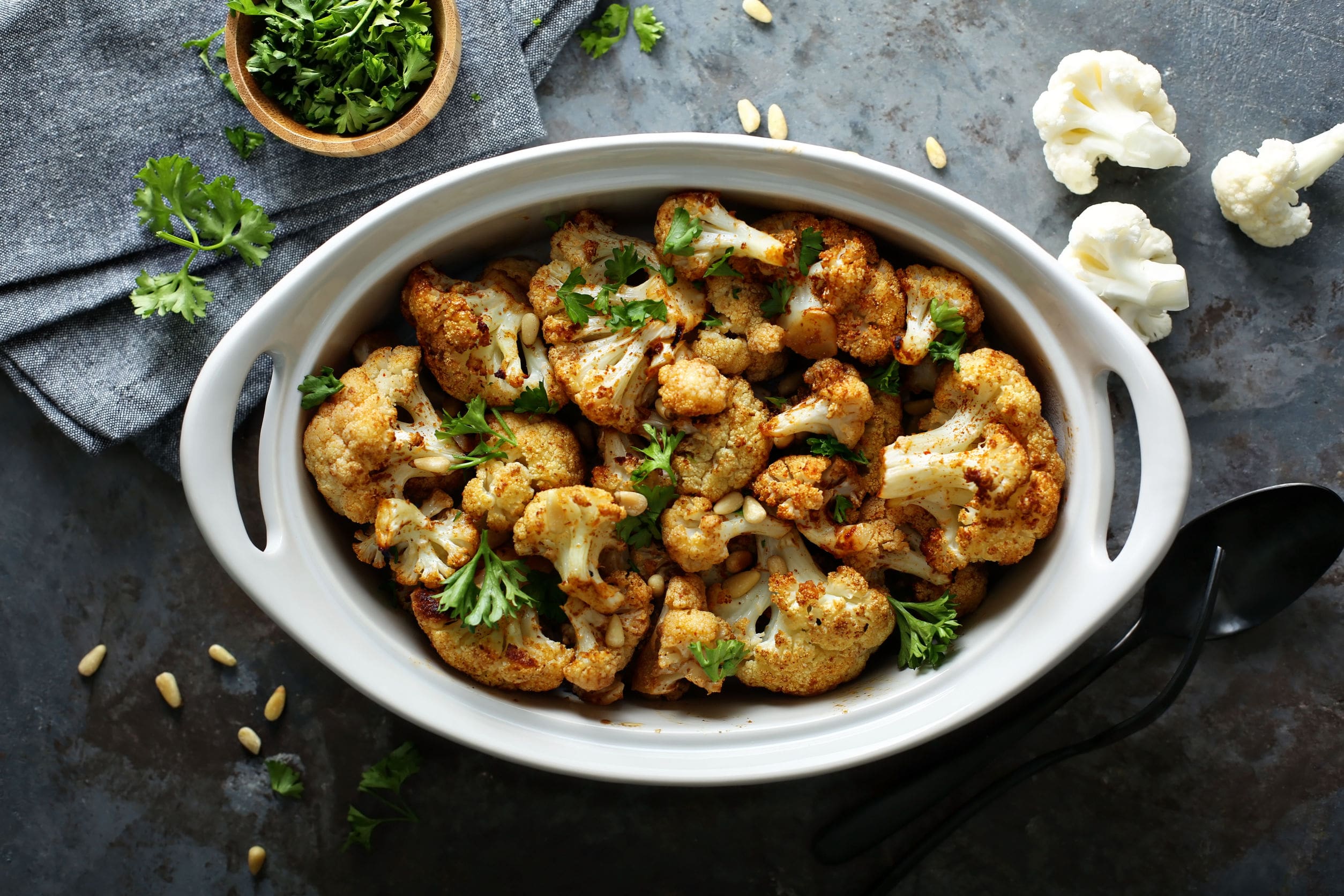 cauliflower casserole salad vegetables